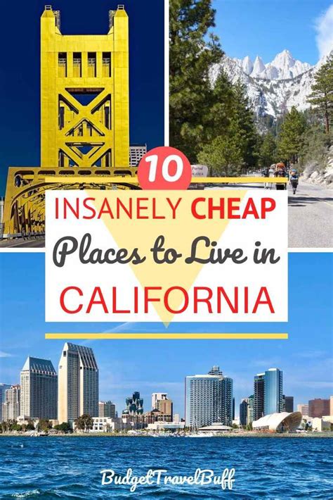 inexpensive areas to live in california